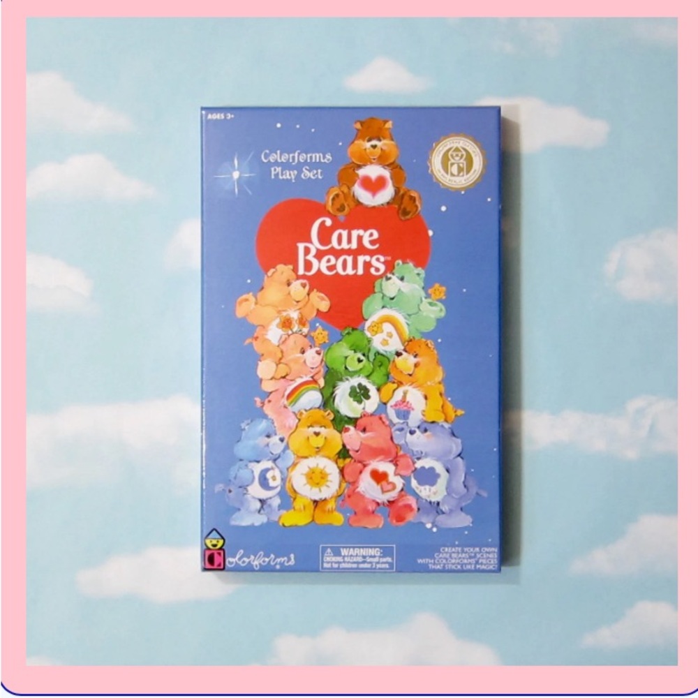 CareBears Colorforms Play Set 2019 Retro Classic Toy with Board and Vinyl Pieces